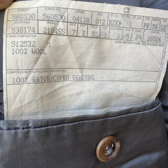 Ermenegildo Zegna High Performance Wool Blazer 56R IT / 46R US Made Switzerland - Picture 4 of 9